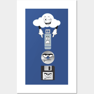 Funny Data Storage Evolution Posters and Art